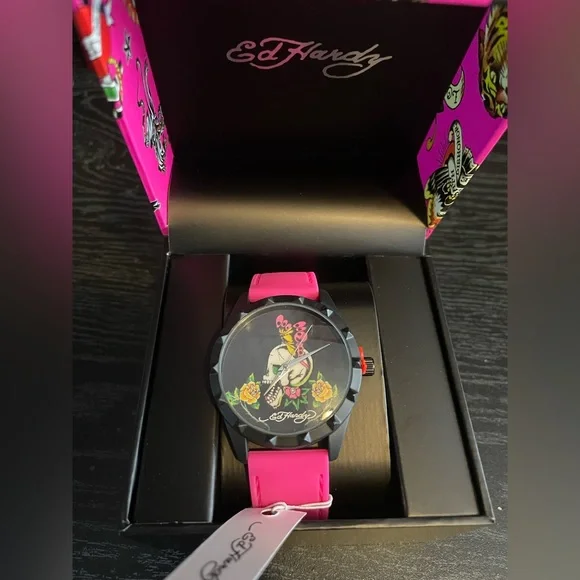 Ed Hardy | Accessories | Ed Hardy Womens Skull Watch Nwt  display picture 1